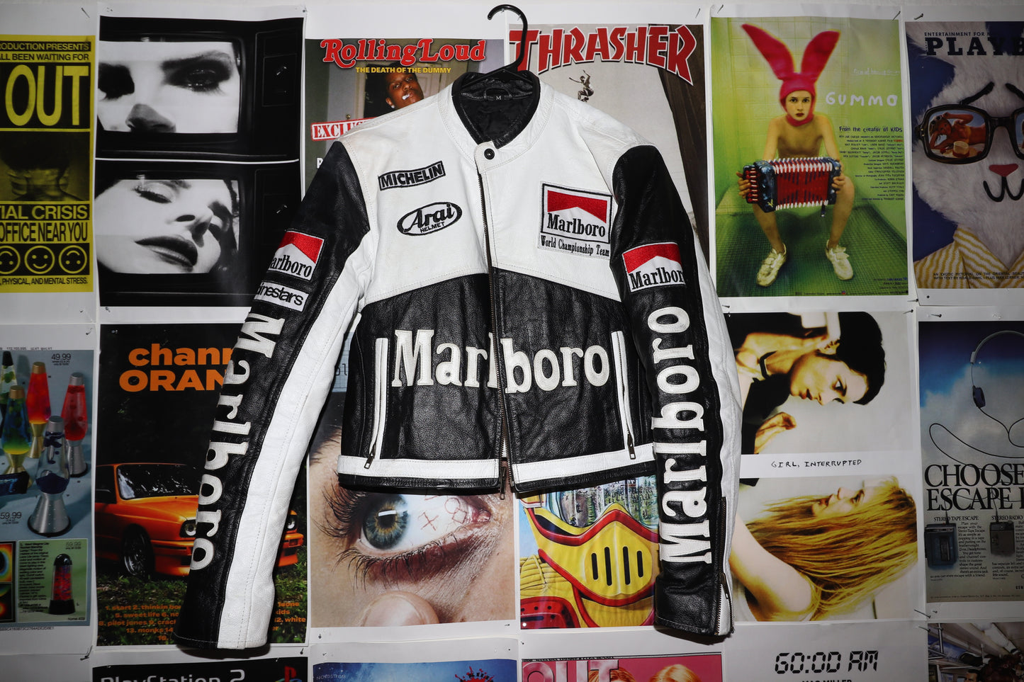 **MARLBORO LEATHER JACKET (M)