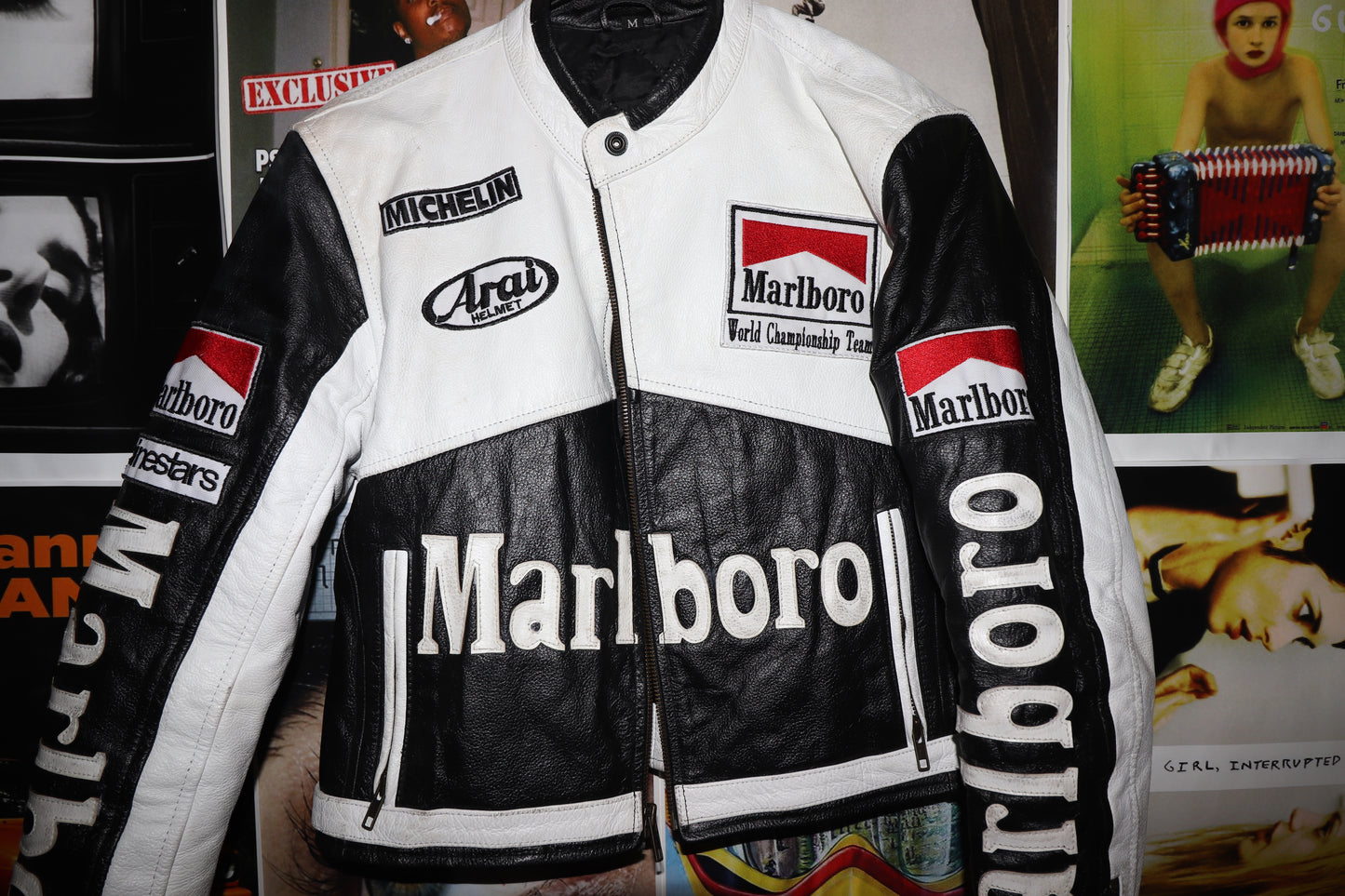 **MARLBORO LEATHER JACKET (M)