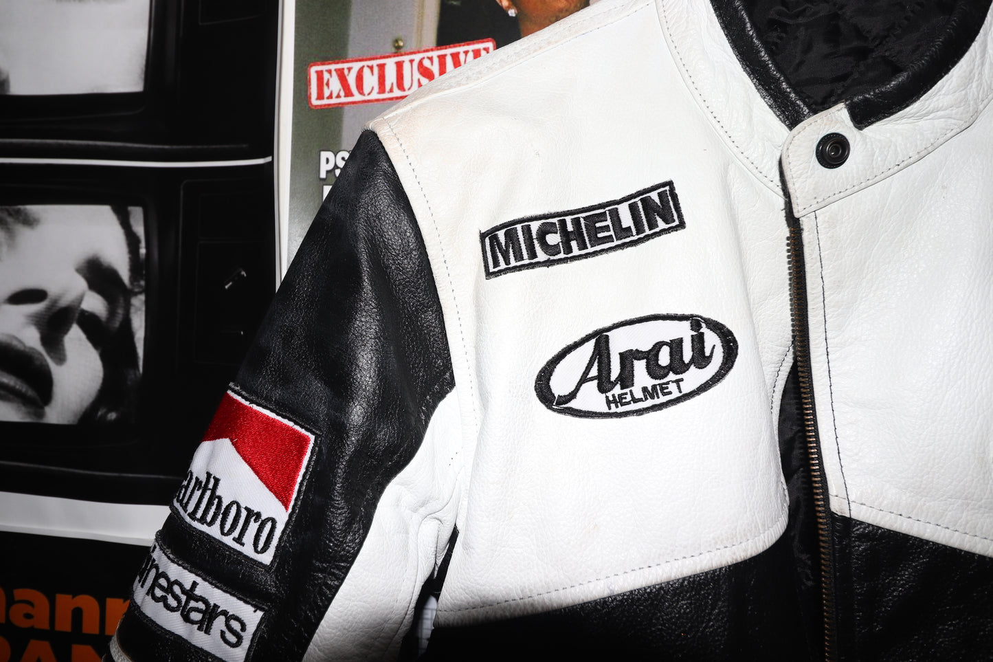 **MARLBORO LEATHER JACKET (M)